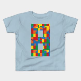 8th Birthday Building Blocks Kids T-Shirt